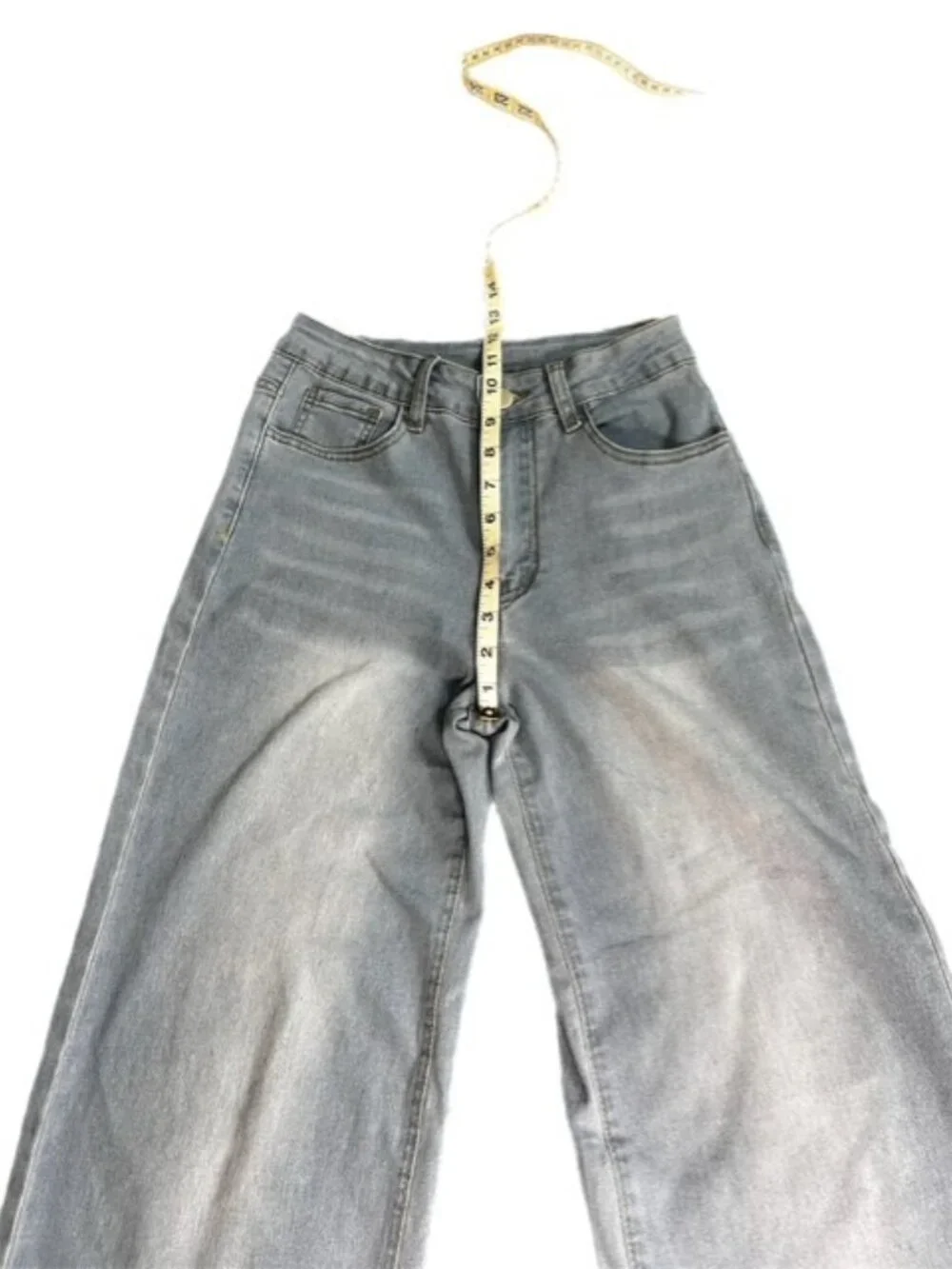 Women's Wide Leg Baggy Jeans Light Wash Size S